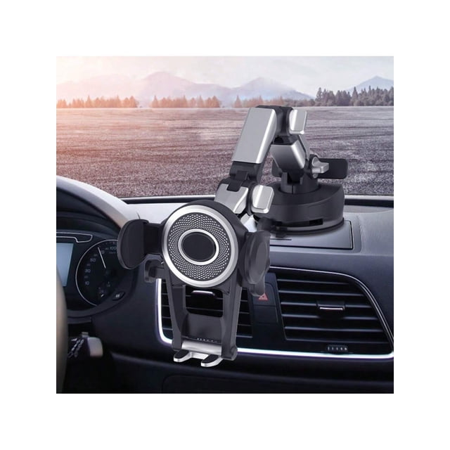 2024 Universal Car Phone Holder Armor 360° Rotatable Dashboard Mobile Cell Support Bracket With Phone Number Plate For IPhone