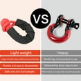 thumbnail image 3 of Synthetic Soft Shackle For Boating ATV  2Pcs Recovery Soft Shackle 35 Tons Breaking Strength Lightweight Rope Shackle For Truck Large SUVs Offroad Vehicle, 3 of 8