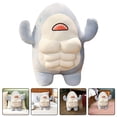 thumbnail image 3 of Muñeco de tiburón de peluche, adorable muñeco de tiburón musculoso, juguete decorativo de tiburón, 3 of 8