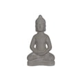 thumbnail image 1 of Urban Trends Collection 28347 Terracotta Meditating Figurine with Rounded Ushnisha in Dhyana Mudra Washed - Grey, Large, 1 of 1