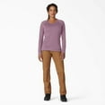 thumbnail image 4 of Dickies Women's Cooling Long Sleeve Pocket T-Shirt, Mauve Shadow Heather, XS, 4 of 5
