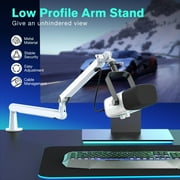 FIFINE Low Profile Microphone Boom Arm Stand with 1/4 3/8 5/8 Screws for Record/Stream/Game-BM88W
