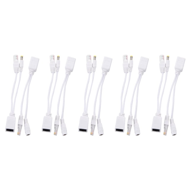 5X 1X SET POE INJECTOR EXTRACTOR ALIMENTACIoN CARGAR WIFI