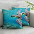 thumbnail image 3 of MLJA  Sea Turtle Body Pillow Cover Coastal Ocean Nautical Animal Underwater Marine Aqua Blue Protector with Zipper Decorative Soft Large Cases Covers Cushion for Bed,Couch, 3 of 5