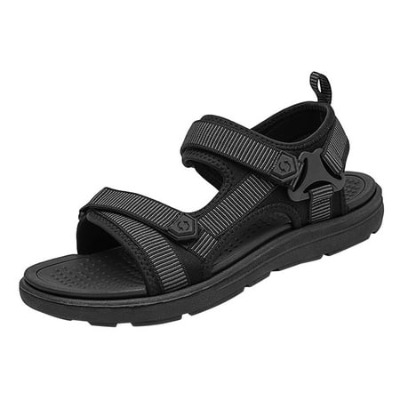 XDDST Shoes for Men Flat Sandals Fashion and Comfort Soft Bottom Beach Sandals Soft Sandals