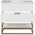 thumbnail image 5 of Meridian Furniture Monad White Bathroom Vanity, 5 of 16