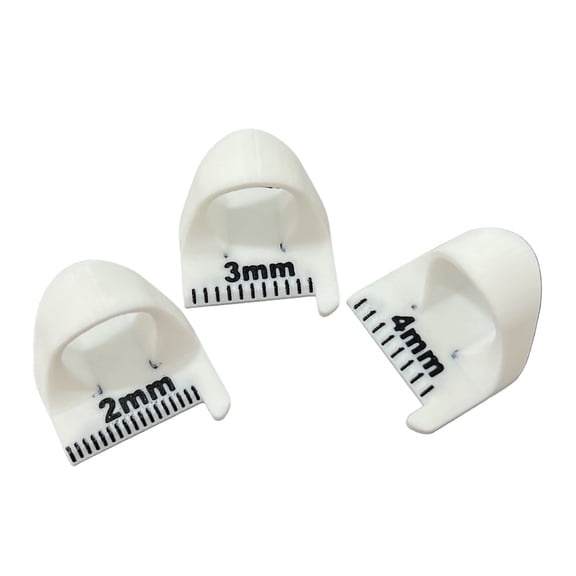 Finger Sewing Ruler & Needle Gauge - 2/3/4mm Stitch Spacing Tool, Non- Template for Even Hand Stitches, Quilting, Patchwork, Mending, and Embroidery