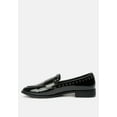 thumbnail image 4 of EMILIA Black Patent Stud Penny Loafers, 4 of 6