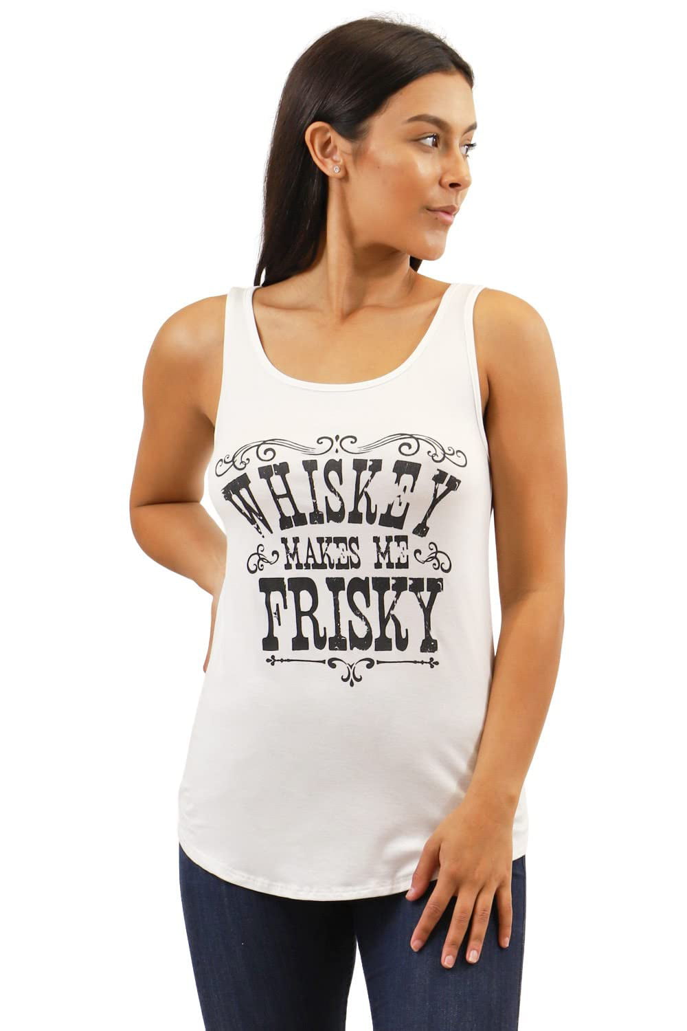 Women Ladies Sassy Slogan Print T shirt & Vest Trendy Summer Tank Top