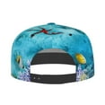 thumbnail image 4 of Gaeub Corals and Tropical Fish Flat Bill Snapback Hats Baseball Caps with Adjustable for Running Workouts and Outdoor Activities, 4 of 9