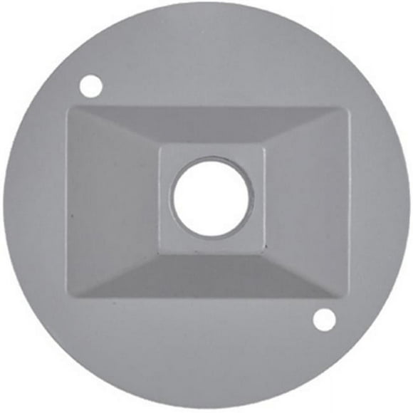 Hubbell Electrical RC-1-N Round Lampholder Cover- Gray