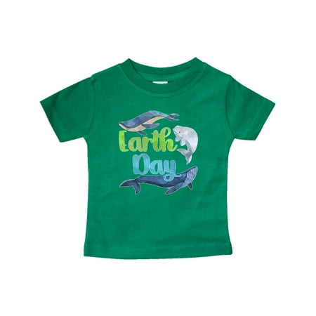 

Inktastic Earth Day with Cute Blue Whales Gift Baby Boy or Baby Girl T-Shirt