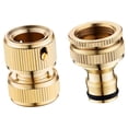 thumbnail image 2 of Conector Rápido Manguera Jardín Adaptador de Alta Presión Latón Estable Acople Seguro Instalación Rápida Apto para Jardinería Lavado de Vehículos Y Ex estilo D, 2 of 9