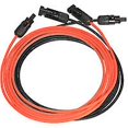 thumbnail image 1 of Cable de extensión de panel solar con conector Mc4 Par rojo + negro, 10 AWG 3 metros / 10 pies, 11 Feliz Sencillez, 1 of 4