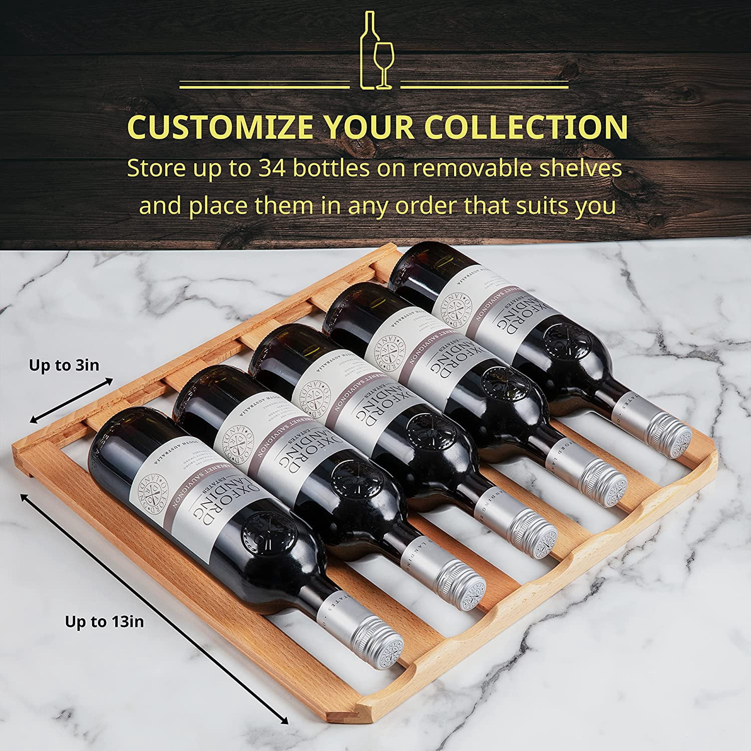 Schmecke 34 Bottle Wine Cooler with Glass Door