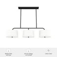 thumbnail image 3 of Hunter Fans - Cottage Hill - 6 Light Linear Chandelier In Modern Style-11 Inches, 3 of 7