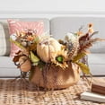 thumbnail image 2 of SAFAVIEH Faux 26 Inch Pumpkin & Sunflower Potted Arrangement, Multi, 2 of 5
