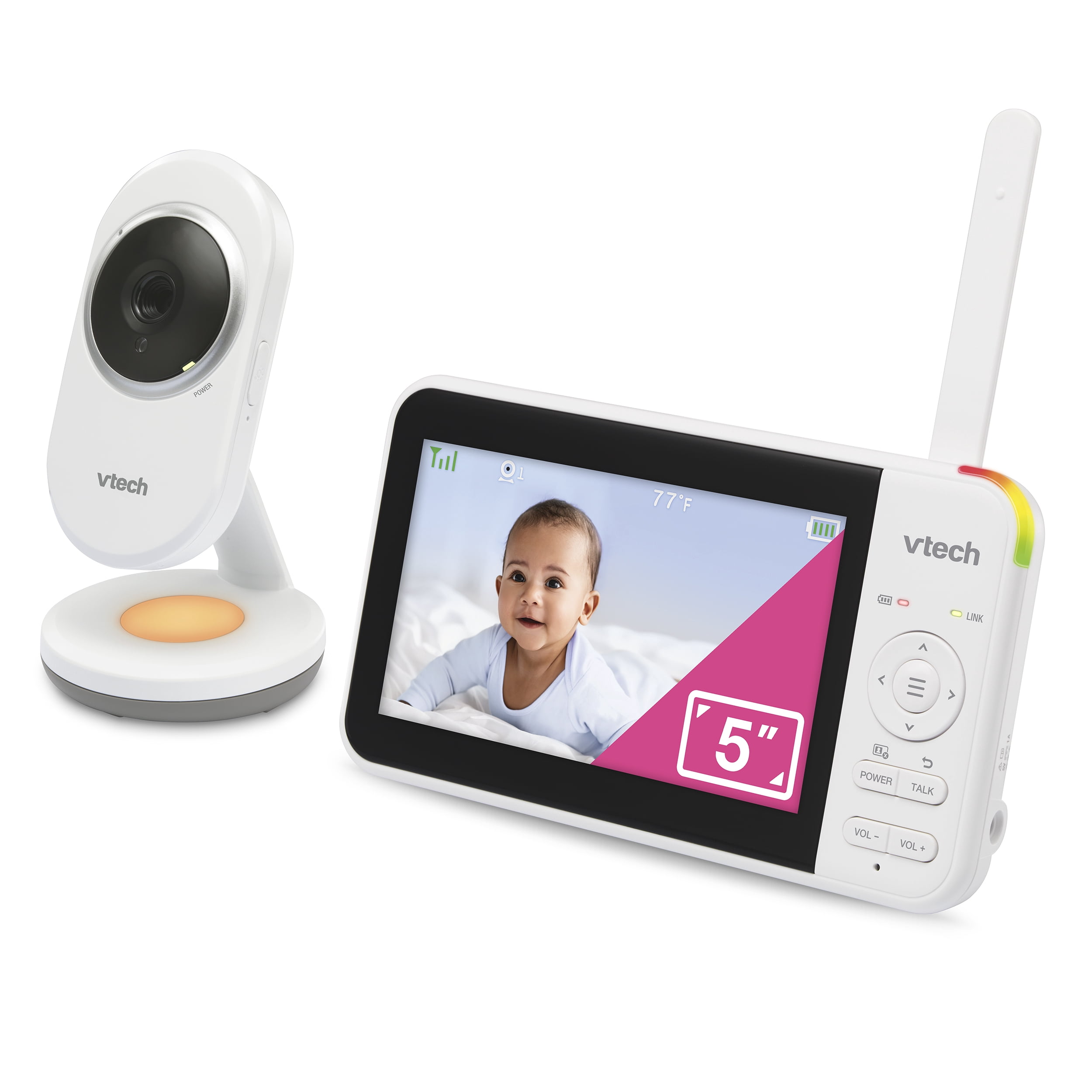 VTech VM5256 Fixed Video Monitor with High-Resolution 5-inch LCD Screen