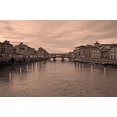 thumbnail image 2 of Crane, Rita 24x17 Black Ornate Wood Framed with Double Matting Museum Art Print Titled - Ponte Vecchio VI, 2 of 4