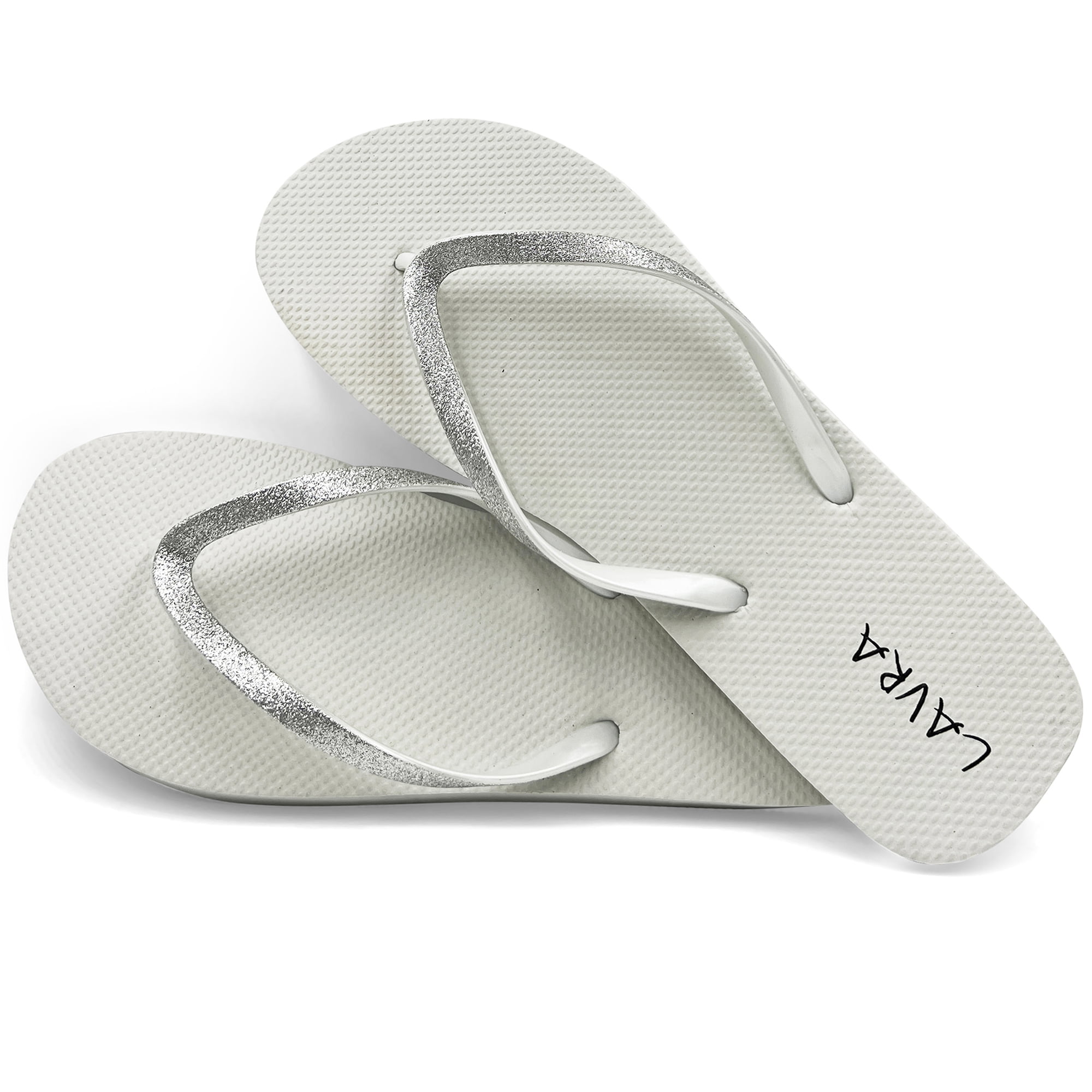 LAVRA Women's Glitter Flip Flop Bling Bridal Beach Thong Sandals