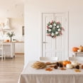 thumbnail image 5 of Fall Thanksgiving Wreath with White Pumpkins Red Berries, Artificial Autumn Front Door Wreath for Spring, Summer, Fall,Thanksgiving, Wedding, Harvest Home Decor by XSAOP, 5 of 7