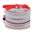 thumbnail image 6 of D-GROEE Adjustable Rhinestones Dog Collars Full Sparkly Crystal Diamonds Faux Leather Dog Collar for Cats Dogs, 6 of 7