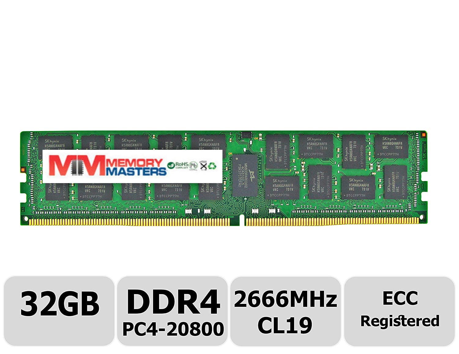2666MHZ 288 PIN DIMM CL 19 Desktop ram Memory Module 1.2V MemoryMasters Compatible 4GB DDR4 PC4-21300 