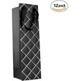 thumbnail image 2 of Diamond Gift Bags Set (12 Pack)- Unique Design with Durable Ribbon Handles, Beautiful Present Bags Best for Birthday, Wedding and Party Favors (Black, 14"x 4"x 4"), 2 of 5