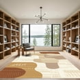 thumbnail image 2 of ODIKA 4'x6' Machine Washable Non-Slip Area Rug, Abstract Beige High Traffic Rug, Beige, 1047900, 2 of 7