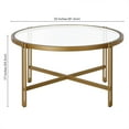 thumbnail image 5 of Evelyn&Zoe,ez 32" Wide Round Coffee Table, Brass, 5 of 5