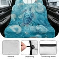thumbnail image 6 of Xoenoiee Turtle Seashell Conch Print Car Seat Cover for Back Seat, Waterproof Rear Bench Towel Seat Covers Non-Slip Rear Seat Protector Car Interior Accessories for Dogs, 6 of 7
