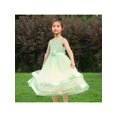 thumbnail image 4 of Flower Girls Dress Light Green Layer Ribbon Trim Mesh Skirt Wedding 10 Years, 4 of 6