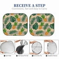 thumbnail image 6 of Balery Pineapples Palm Leaves Sun Shield 2 Pack For Car Front Windows Foldable Sun Visor Protector Blocks Max Uv Rays And Keeps Your Vehicle Cool For Most Sedans Suv Truck, 6 of 7