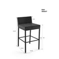 thumbnail image 4 of Amisco Tabouret de Bar en Tissu Fairfield Plus 30" Multicolore/marron Foncé, 4 of 4