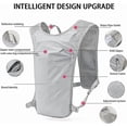 thumbnail image 3 of Breathable Hydration Backpack Vest, Lightweight Running and Cycling Water Bag Pack Gray, 3 of 5