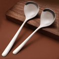 thumbnail image 3 of 5 Pcs 7.8'' Stainless Steel Round Bouillon Spoons, Long Handle Soup Spoons, 3 of 7