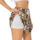 thumbnail image 1 of Balery Cute Cat Pantalones cortos deportivos para mujer con forro y dos bolsillos, elásticos, para entrenamiento, gimnasio, yoga-XX-Large, 1 of 7