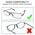 thumbnail image 3 of Glasses Nose Pad, Eyeglasses Nose Pads Replacement Repair Kit , Eye Glass Repair Kit with Screws, for Eye Glasses, 3 of 5
