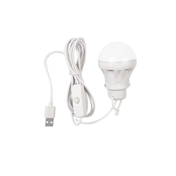 Kearding Bombilla USB, luz LED para acampar con botón de interruptor, 5V, libro pequeño, de estudiante, luces nocturnas, lámpara de hogar para Iluminación y accesorios 1M con interruptor Kearding HA073133-02