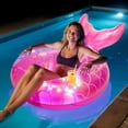 thumbnail image 1 of Float para piscina MoKo para adultos con luces, cola de sirena, inflable de 42 pulgadas, 1 of 8