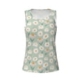 thumbnail image 4 of Fotbe Daisies Flowers Womens Loose Fit Casual Flowy Slim-Fit Tank Tops Athletic Round Neck Trendy Sleeveless Summer Tops for Gym and Yoga-XX-Large, 4 of 9