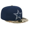 thumbnail image 3 of Men's New Era Navy/Realtree Camo Dallas Cowboys Active 59FIFTY Fitted Hat, 3 of 5