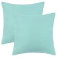 thumbnail image 2 of REGALWOVEN 1 Pair Solid Color Pillowcases with Hidden Zipper for Bed, Sofa, Chair and Couch Sky Blue 16" x 16", 2 of 6