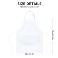 thumbnail image 5 of Pure White Cotton Apron 65x75cm Universal Fit Kitchen Cooking Apron for Adults Baking Grilling and Cooking Activities Stain Resistant Protective Wear for Home and Professional Use, 5 of 6