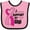 Pink and Black, variant on Inktastic Breast Cancer Awareness I Support My Gigi with Pink Ribbon Boys or Girls Baby Bib
