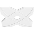thumbnail image 2 of 30"OD x 5"ID x 10 1/2"C x 1"P Titus Architectural Grade PVC Contemporary Ceiling Medallion, 2 of 11