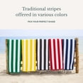 thumbnail image 4 of Casa Platino 2 Pack Cabana Stripe Beach Towel, Oversized Beach Towel 36"x72", Soft & Absorbent, Beach Towels - Light Blue, 4 of 8