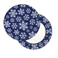 thumbnail image 2 of Hirioo Snowflakes On Dark Blue for Round Bar Stool Seat Covers Washable Stool Cushion Slipcover Elastic Bar Chair Covers for 12-14 Inch Chair-12 inch, 2 of 7