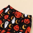 thumbnail image 7 of Tisuna Boys Halloween Pajama Set Long Sleeve Two Piece Outfit Pumpkin Ghost Print Sleepwear For Toddler Kids Comfortable Loungewear Orange Size 18-24 Months, 7 of 7