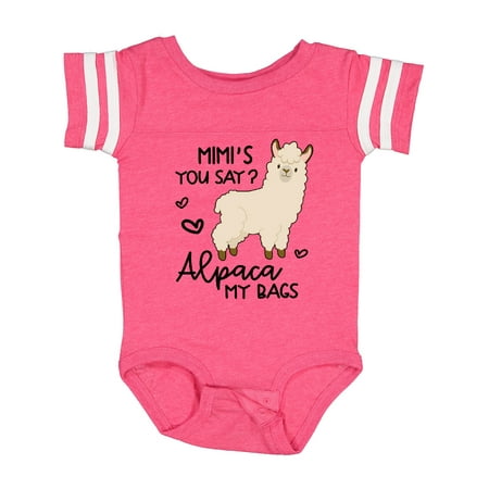 

Inktastic Mimi s You Say Alpaca My Bags Gift Baby Boy or Baby Girl Bodysuit